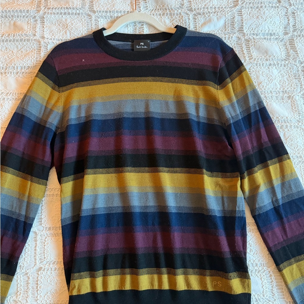 Paul Smith Vibrant Striped Crewneck Sweater